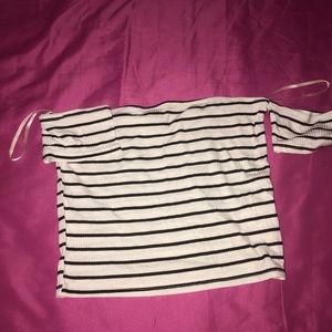 Off the shoulder crop top